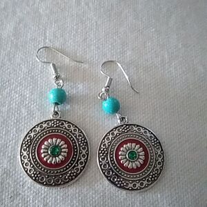 Antique silver earrings 